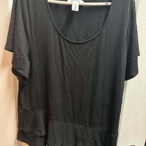 White House Black Market women's Black Women's Top size Xl/ NWOT 958
